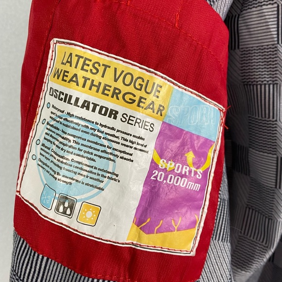 Gore-Tex Red and Gray Rain Jacket Outdoor Sport - Picture 8 of 12